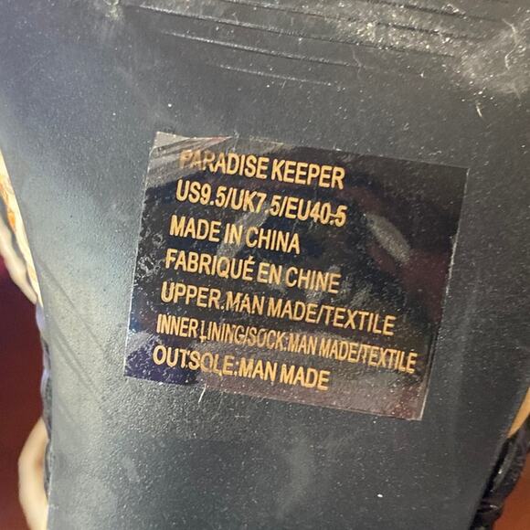 Stripe Espadrille Platform Sandals Womens 9.5 Brown Wedge Heel Open Toe Ladies - Picture 3 of 8